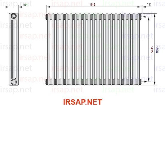 Радиатор IRSAP Tesi 31500/21 T02 CL 01